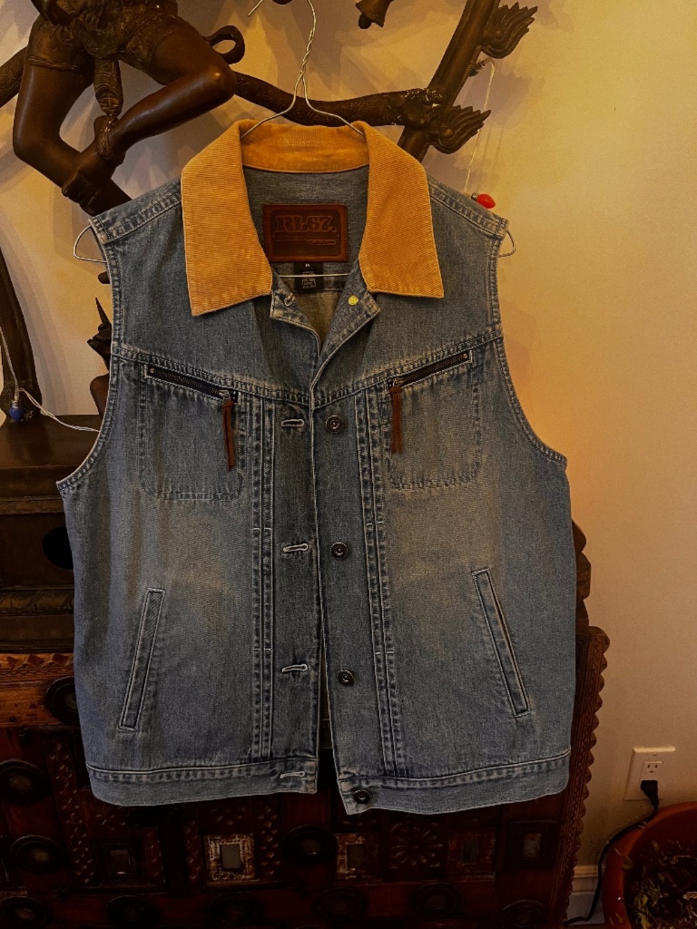 🚎 RALPH LAUREN VINTAGE denim vest